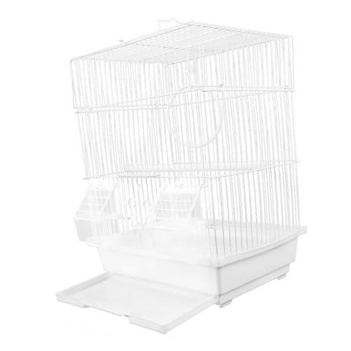 YARNOW 1 Satz Vogelkäfig transparenter Vogelhäuschen Vogel Träger Wellensittichkäfig Zaun Frettchen Birdcage Bird cage Tragbarer Reisekäfig für Vögel Ausflug Papageienkäfig Plastik Weiß von YARNOW