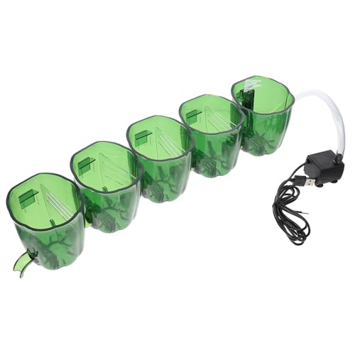 YARNOW 1 Set Fischtank Box Aquarium Tropfbox Box Fischschalenhalter Fischtank Schwamm Pumpentanks Wasserreiniger Für Fischtank Effizienter Fischtank Reiniger Kunststoff Grün von YARNOW