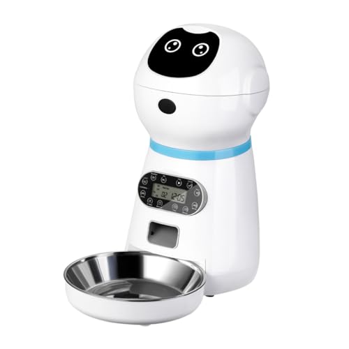 YARNOW 1 Set Fütterungsroboter Zeitgesteuerter Futterautomat Intelligenter Futteraufbewahrungsnapf Automatischer Katzenfutterautomat Hundefutterautomaten Zeitgesteuerter von YARNOW