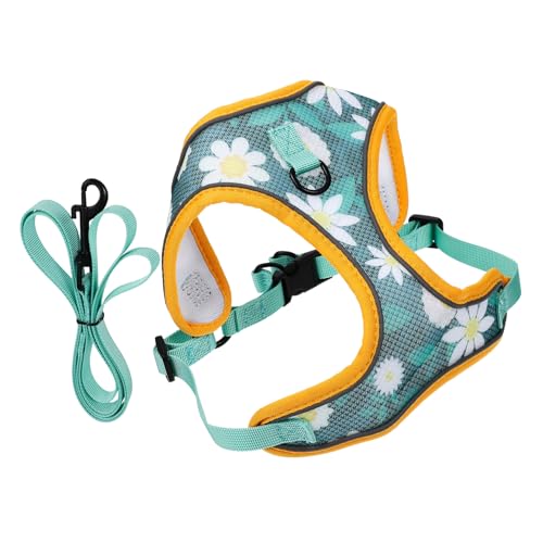 YARNOW 1 Set Haustierleine Katzengeschirr Jacke Outdoor Hundezubehör Hundegeschirr Outdoor Gehgeschirr Gassi Hundegeschirr Für Kleine Hunde Geschirr Für Welpen Atmungsaktives von YARNOW