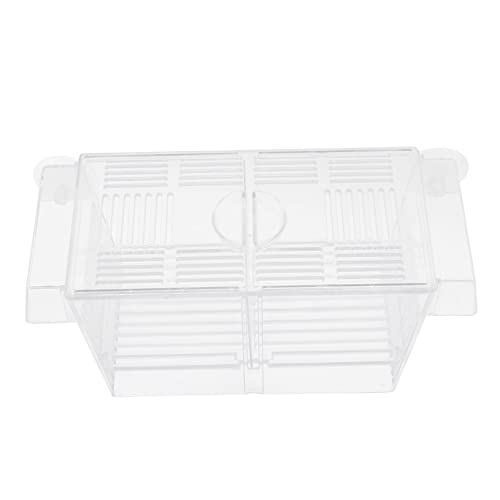 YARNOW 1 Stück Karton Inkubationsbox Silent Aquarium Filter Kiste Schraffur Kühler Haustier Netz laichkasten für Aquarium Fischbrutkasten Zuchtbehälter Tankbrüterei Inkubator Acryl Weiß von YARNOW