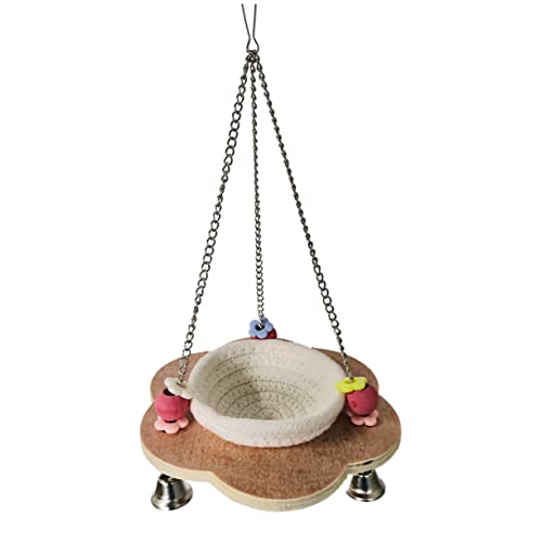 YARNOW 1 Stück Papageiennest Zum Aufhängen Vogelhängematte Heimtierbedarf Vogelhöhle Seil Vogelkäfig Outdoor Winterspielzeug Outdoor Schaukeln Spielzeug Für Vögel Seil von YARNOW