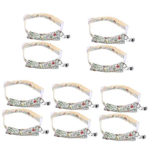 YARNOW 10 STK Katzenhalsband Welpenhalsband Cartoon-Hundehalsband Haustier Hundehalsband Katzen und Hunde schmücken kleine Sonnenblume Zubehör x3 Krawatte Polyester-Nylon von YARNOW