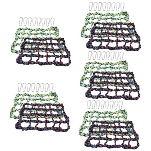 YARNOW 10 STK Kletternetz für Papageien Vogelkäfig-Spielzeug Vogelseilnetz vogelkäfig zubehör vogelzubehör für käfig Vogelspielzeug Spielzeuge Vogelkäfigschaukel Vogelschaukel Weben von YARNOW