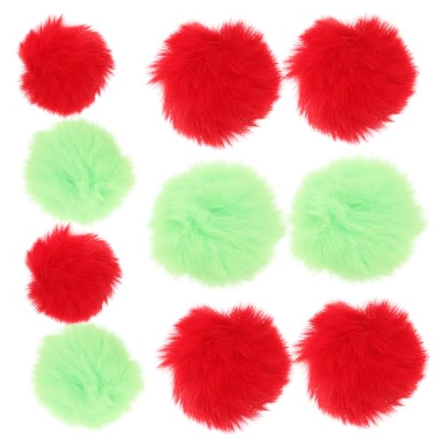 YARNOW 100 Stück Künstliche Plüschbälle DIY Hutbälle Flauschige Bälle Flauschige Ballornamente Flauschige Pompons Hauszubehör Für Zuhause Dekorative Pompombälle Kleidungszubehör von YARNOW