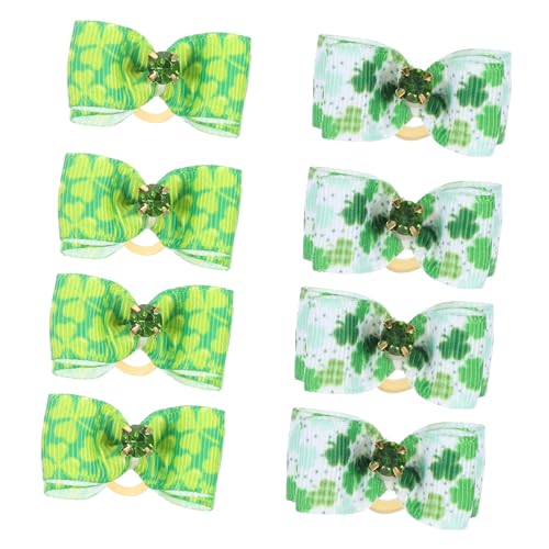 YARNOW 10St Kopfbedeckung für Haustiere hundehaarspange Hund zahnbürste Weste Balsam Pfote Welpe Hundeleine puppenzubehör Hundebögen Gummibänder Fellpflege für Hunde Polyester Light Green von YARNOW