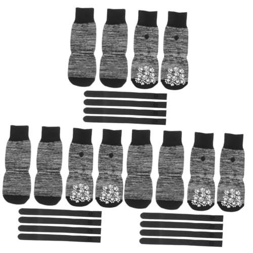 YARNOW 12 STK Haustier socken Haustierzubehör Pfote Abriebfeste Baumwollsocken austauschbare Haustiersocken Socken für Hund atmungsaktiv Strumpfband Kleiner Hund Schutz Reine Baumwolle von YARNOW