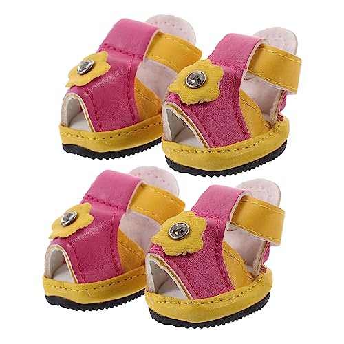 YARNOW 12 STK Haustierzubehör hundeschuhe Sommerschuhe pet Supplies Summer Shoes Haustierschuhe rutschfeste Schuhe für Haustiere Sandalen Haustier-Sandale Hundesandale Kleiner Hund Schutz von YARNOW