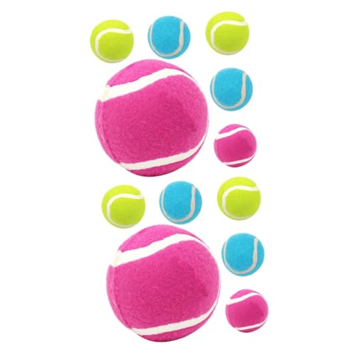 YARNOW 12 STK Tennisspielzeug Für Hunde Kleines Kauspielzeug Für Welpen Hundespielzeug Für Kleine Hunde Kleines Welpenspielzeug Ball Für Hundespielzeug Hundebissball Gummi Haustier von YARNOW