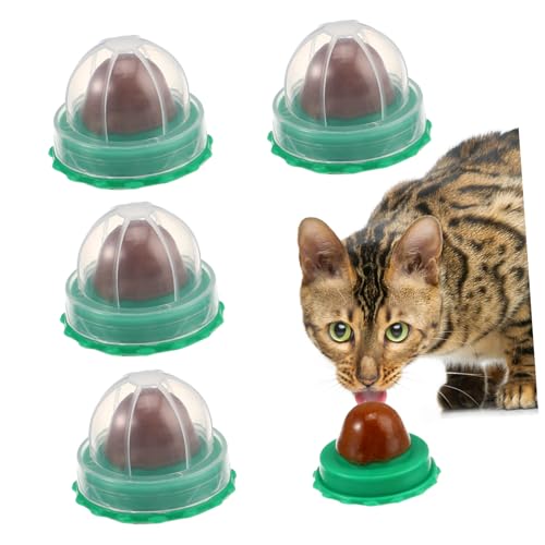 YARNOW Cat Energy Ball 15 Stück Katzenbonbons Zum Lecken Und Lecken Lustige Katzensnacks Haustier Katzenwand Katzenminze Katzenminze Ball Haustier Snack Leckbare Süßigkeiten Katzenminze von YARNOW