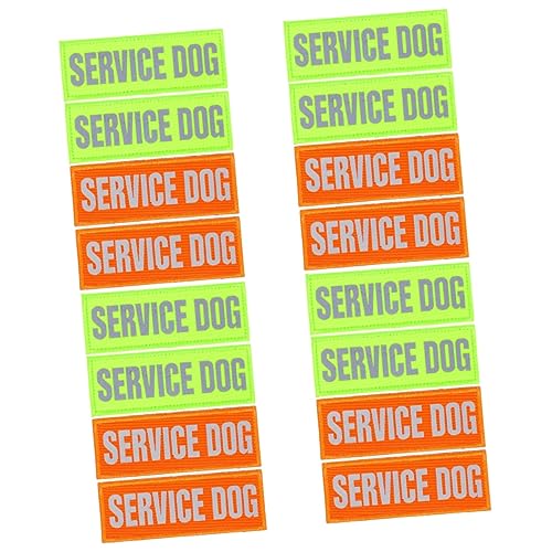 YARNOW 16 STK Diensthund Aufkleber Reflective Sticker pet Supplies Welpenmarke In Etiketten welpen zubehör Service Hund zubehör für hundegeschirre Haupt Hundemarke der Hund Briefmarke von YARNOW