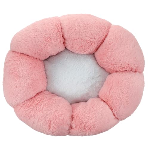 YARNOW 1Stk Haustierbett Animal Polster pet Bed Katzen Bett katzenliege Haustierhaus Ruhebett für Katzen waschbares hundebett Hund ruhen Welpe Katzenbett warmes Haustiernest Plüsch Rosa von YARNOW