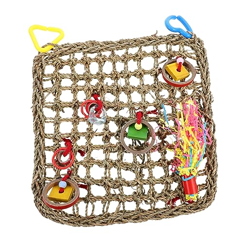 YARNOW 1Stk Kletternetz für Papageien Vogelnetz Vogelspielzeug Vogelkäfig-Hängespielzeug vogelkäfig zubehör vogelzubehör für käfig Bird Toys Papageien-Hängenetz Vogel-Kletternetz Plastik von YARNOW