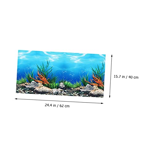 YARNOW 1Stk Seestück-Aufkleber fensterdekoration fensterpolster wasserabdichtungen wasserabweisend wasserdichte Meeresaufkleber Wand Aquarium Tank Netz 3D-Aufkleber Hintergrundaufkleber von YARNOW