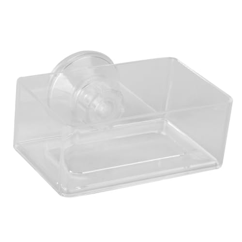 YARNOW 1stk Acryl-Feeder Spender Wassernapf Zubehör Für Aquarien Obst Fütterung Futterautomat Für Fische Wasserschale Für Reptilienbecken Anlage Hundefutter Sieb Transparent von YARNOW