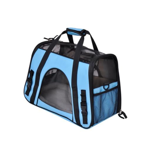 YARNOW 1stk Reisetasche Für Katzen Hundetasche Für Draußen Reisetaschenträger Für Haustiere Transportbox Für Haustiere Zusammenklappbarer Träger Reisekiste Für Hunde Katzentasche Sky-Blue von YARNOW