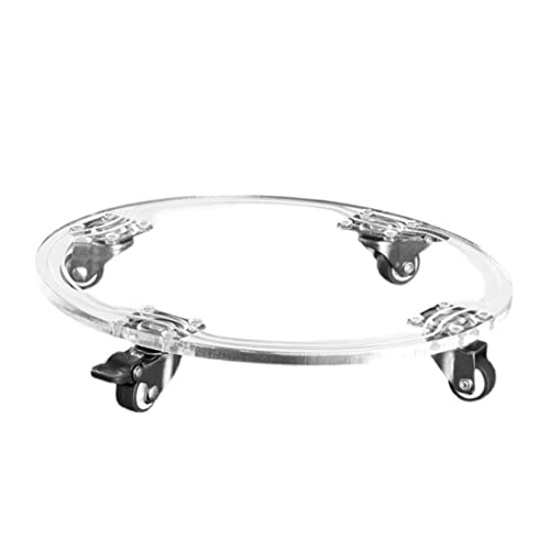 YARNOW 1stück Runder Blumentopf Roller Mit Beweglichen Rädern Transparente Acryl-pflanzunterlage Für Große Und Schwere Blumentöpfe Und Langlebig Platzsparend Für Innenbereich YARNOW 1stück Runder Blumentopf Roller Mit Beweglichen Rädern Transparente Acryl-pflanzunterlage Für Große Und Schwere Blumentöpfe Und Langlebig Platzsparend Für Innenbereich von YARNOW