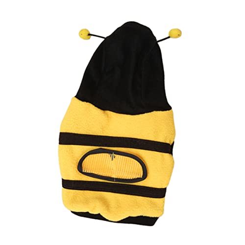 YARNOW 1stk Verwandlungskostüm Für Haustiere Bienenkostüm Für Katze Lustige Hundekleidung Hund Lustige Kleidung Ärmelloser Hoodie Ärmellose Hemden Halloween- Mantel Vlies Weihnachten von YARNOW