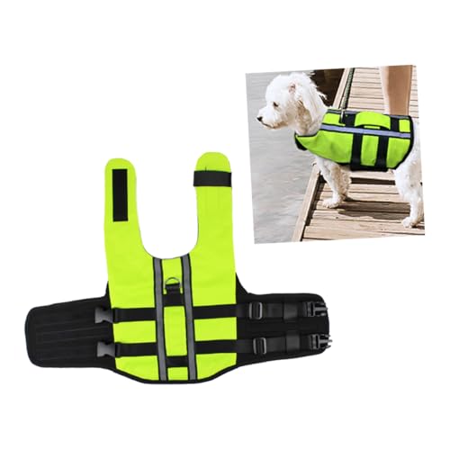 YARNOW 1stk Welpen Schwimmweste Bootswesten Welpenschwimmwesten Für Kleine Hunde Haustier Hund Weste Outdoor-badebekleidungsweste Für Haustiere Hetzen Kleine Hundeweste Warnweste Green von YARNOW