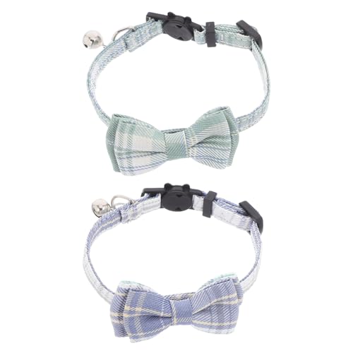 YARNOW 2 Pack Cat Bogenkragen Niedliche Fliege Biege S Kleiner Welpe Sicherheitskragen Abnehmbarer Bowtie Katzenkragen Für Katzen Katzenkragen Breakaway Boy Cat Kragen Katarische von YARNOW