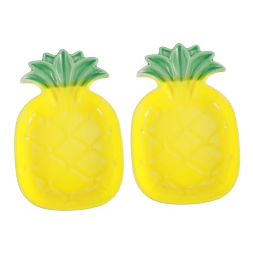 YARNOW Keramik Haustier Schüssel Set Tier Feeder Bowl Ananas-Form Hamster Fütterung Schüssel Für von YARNOW