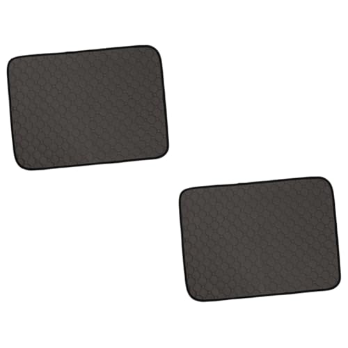 YARNOW 2 STK Hunde-PIPI-Pads Hunde Matte hundepolster Hundewelpen-Trainingsmatte Dog Pads Hundewelpen-Urinmatte Wickelunterlage für Haustiere Pet Pee Pads Saugeinlagen für Haustiere Black von YARNOW