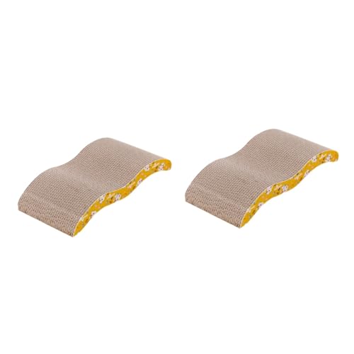 YARNOW 2 STK Kratzspielzeug Für Katzen Kätzchen Kratzmatte Katze Katzenminze Spielzeug Kletterspielzeug Für Katzen Katzenkratzbrett Kätzchen Kratzunterlage Kratzbrett Für Katzen Khaki von YARNOW