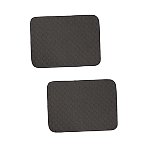 YARNOW 2 STK Pet Pee Pads Wasseraufnahmematte für Hunde XL hundepipipads Hundematte aufsaugende Matte pet Supplies waschbarer Teppich Saugeinlagen für Haustiere Hunde-PIPI-Pads Black von YARNOW