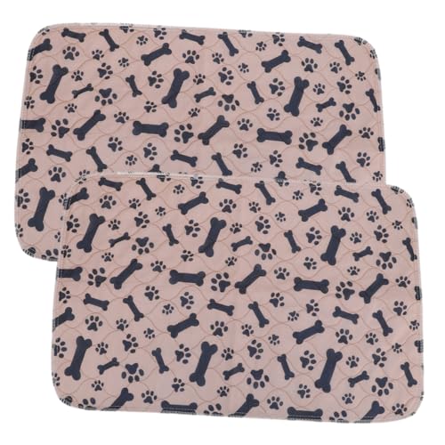 YARNOW 2 Stück Haustier-PIPI-Matte Hunde-PIPI-Pads Große Outdoor-Hundematte Kleine Hunde-PIPI-Pads Hunde-PIPI-Pads Waschbare Haustier-Trainingspads Windelmatte Hunde-PIPI-Pad von YARNOW