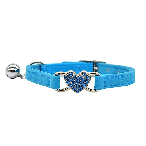 YARNOW 2 Stück Haustierhalsband Strass Katzenkette Katzenhalskette Verstellbares Katzenhalsband von YARNOW