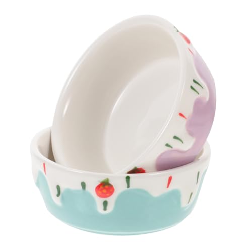 YARNOW 2 Stück Keramik Futternapf für Kleintiere Rutsch Hamster Meerschweinchen Napf Futter und Wasserschale Tiefes Schälchen Katzenkäfig Zubehör YARNOW 2 Stück Keramik Futternapf für Kleintiere Rutsch Hamster Meerschweinchen Napf Futter und Wasserschale Tiefes Schälchen Katzenkäfig Zubehör von YARNOW