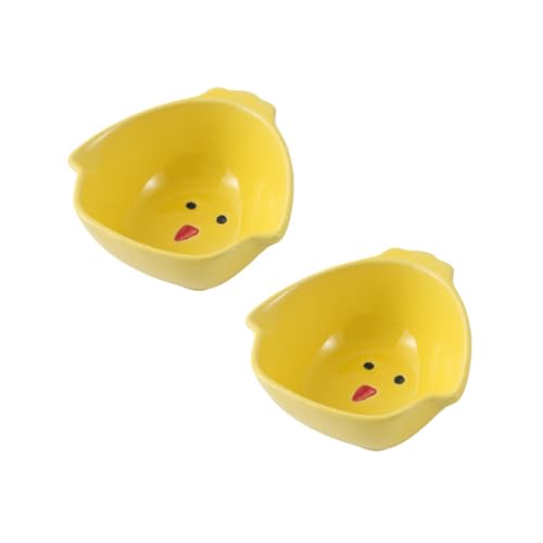 YARNOW 2 Stück Keramik futterschale Kleintiere Hühnerform Futterbehälter Langlebig Leicht zu Reinigen als Futter Snackschale für Haustiere und Kleintierkäfige YARNOW 2 Stück Keramik futterschale Kleintiere Hühnerform Futterbehälter Langlebig Leicht zu Reinigen als Futter Snackschale für Haustiere und Kleintierkäfige von YARNOW