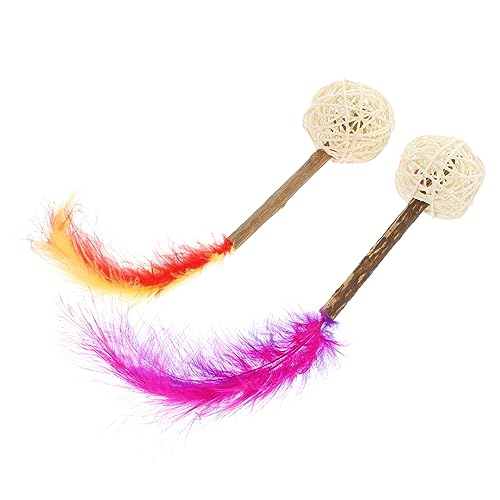 YARNOW 2 Stück Silberne Rattanstäbe Katzen Kauspielzeug Katzenspielzeug Silvervine Stäbchen Katzenspielzeug Stäbchen Katzenstäbe Actinidia Polygama Stäbchen Kätzchen Spielzeug von YARNOW