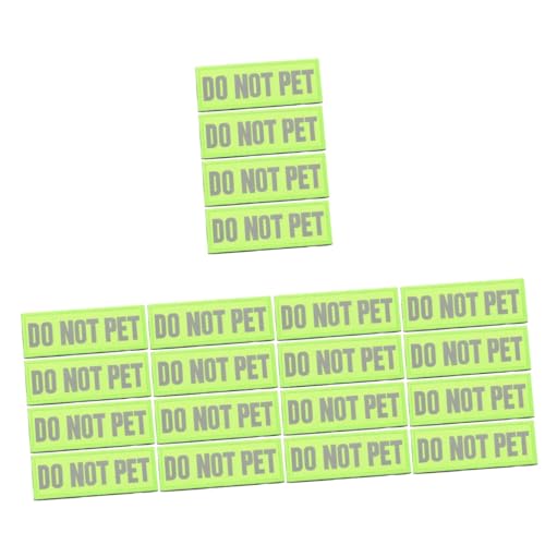 YARNOW 5 Sets Room Guy Night Dog Patches Service Dog Patches Reflektierendes Hundedekor Für Hunde 4 Stück * 5 von YARNOW