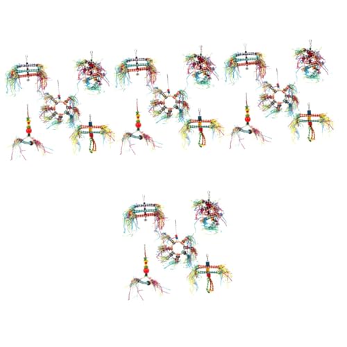 YARNOW 20 STK Papagei gebürstettes Spielzeug Sittichspielzeug Spielzeug zum Picken von Papageien vogelzubehör für käfig Bird Toys Futterspielzeug für Vögel Hängendes Kauspielzeug Metall von YARNOW