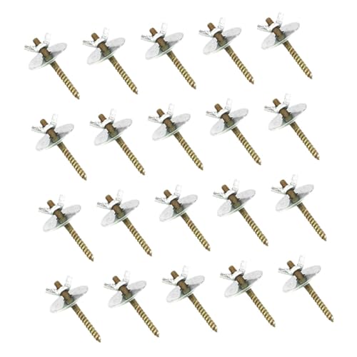 YARNOW Vogelkäfig-Hardware-Set Vogelsitzstange Schrauben und Muttern für Zuchtständer Chinchilla Holzhaus Kleintierkäfig-zubehör 20er-Pack von YARNOW