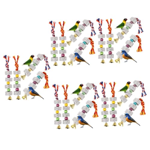 YARNOW 20 Stück Backenstein Kleiner Vogelschnabel Schleifstein Spielzeug Vogelspielzeug Für Sittiche Papageienspielzeug Für Große Vögel Kauspielzeug Papageienspielzeug Für Käfig von YARNOW