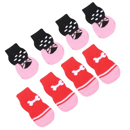 YARNOW 24 STK Haustier socken hundesocken Dog Socks Hundepfoten Socken Hundepfoten Wärmer warme Socken Haustiersocken Hundeschuhe Haustierzubehör Weihnachten Haustierschuhe Stricken von YARNOW