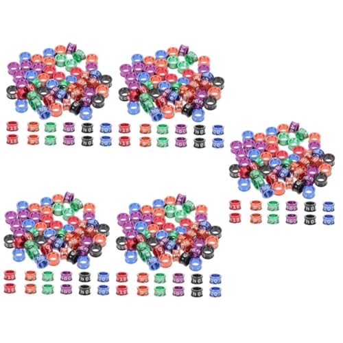 YARNOW 250 STK Geschlossener Knöchelring Aus Legierung Taubenbeinringe Zahlenfußring Geflügel Fußring Gänse-knöchelring Hähnchenschenkelbänder Taubenfußkreis Hühnerfußbänder Vogelbeinring von YARNOW