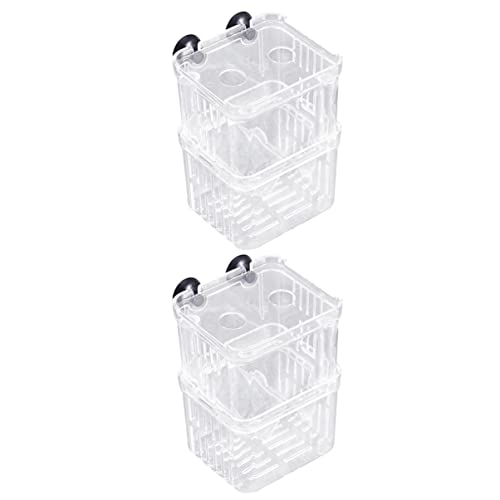 YARNOW 2St Brutkasten braten für Wasser Aquarium Pumpe Schaufel Stand Tank Luft Fischbrutkasten Fischzuchtisolierbox Aquarienbrutkasten Zucht Inkubator Acryl-Trennwand Zuchtbecken Plastik von YARNOW