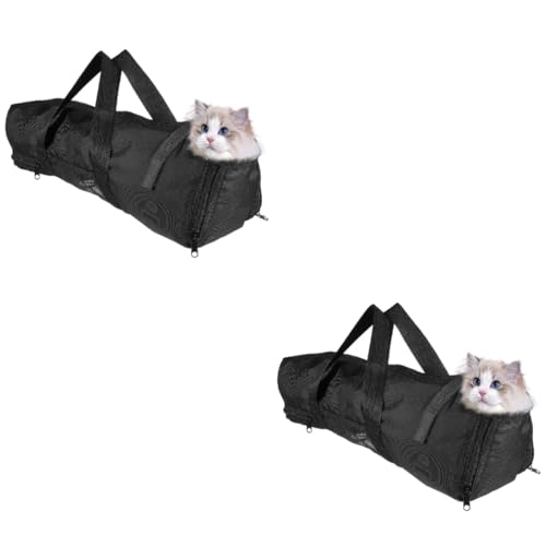 YARNOW 2St Haustier-Katzentasche Katzenhalter zum Schneiden von Nägeln Katzentasche zum Katze Tragetasche Katzen transporttasche Haustierhalter für die Fellpflege Katze waschtasche von YARNOW