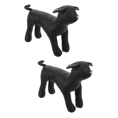 YARNOW 2St Haustiermodell Hundekleidung Haustiere Schaufensterpuppenständer für Hundekleider Hunde Schaufensterpuppe Hündchen Modell Requisiten Ausstellungsstand PU-Leder von YARNOW