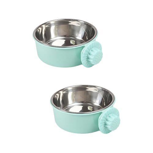 YARNOW 2St Hundefutter pet Supplies haustierbedarf Futternapf für Chinchillas Kleiner Wasserspender für Hunde Hundenäpfe hundesofa Hundenapf Futterautomat für Haustiere Rostfreier Stahl von YARNOW