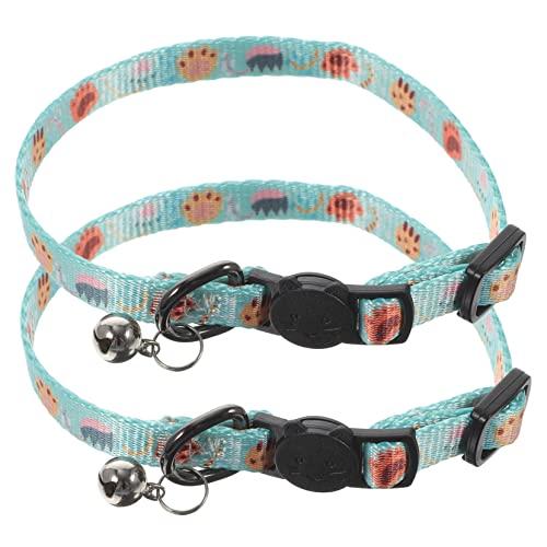 YARNOW 2St Katzenhalsband katzenhalsbänder Katzenbandana Abreiß für Welpen Niedlich Kragen Wurf Haustierhalsbänder für Abreiß für Polyester von YARNOW