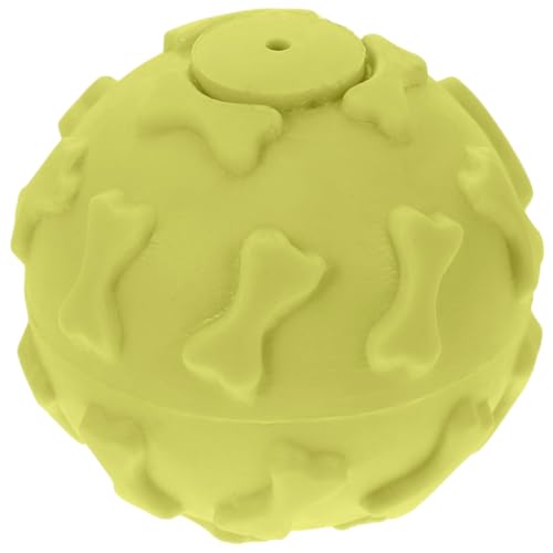 YARNOW 2St Kauspielzeug für Hunde hundewelpen Spielzeug Puppy Toys Hundespielzeug für Aggressive quietschendes molares Spielzeug Spielzeuge Welpe Backenzahn Kugel Gummibälle für Hunde von YARNOW