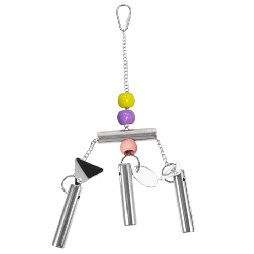 YARNOW 2St Papageienglocke Bird Toys papageienspielzeug Vogelkäfig Glockendekor Hängendes Kauspielzeug für Papageien spielsachen spielzeuge Papagei Metallglocken Vogelglockenanhänger von YARNOW