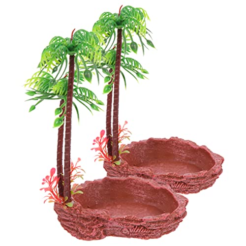 YARNOW 2stücke Reptilien Futter Und Wassernäpfe Aus Resin rutschfeste Terrarium-Schalen Für Schildkröten Eidechsen Und Andere Haustiere Praktische Wasser Und Futterschalen Für YARNOW 2stücke Reptilien Futter Und Wassernäpfe Aus Resin rutschfeste Terrarium-Schalen Für Schildkröten Eidechsen Und Andere Haustiere Praktische Wasser Und Futterschalen Für von YARNOW