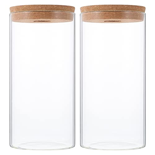 YARNOW Zylinder Glas Terrarium Container 2pcs Landschaft Flasche Moos Pflanze Flasche Terrarium Vase von YARNOW