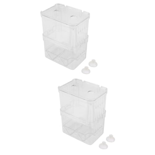 YARNOW Ablaichkasten Aquarium Fischzuchtbox 2st Fischbrutkasten Brutstätte Für Artemia Hatchinale Inkubatoren Guppy-Fisch Hatchimal Guppy-Aquarium Hatchamals von YARNOW