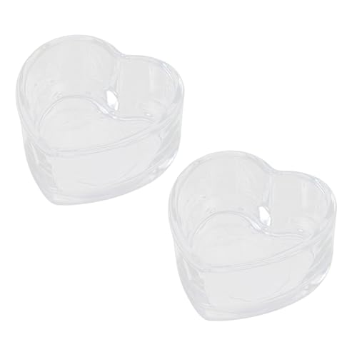 YARNOW 2st Futternapf Für Hamster Meerschweinchen Futter Hamsternapf Für Futter Leckerlis Und Für Meerschweinchen Schüssel Krähe Wassernapf Für Hamster Liner Glas Transparent von YARNOW